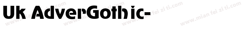 Uk AdverGothic字体转换